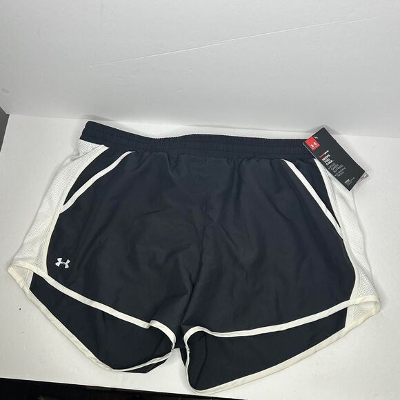 Under-armour Women's Black and White Shorts XL Extra Large - Picture 1 of 6